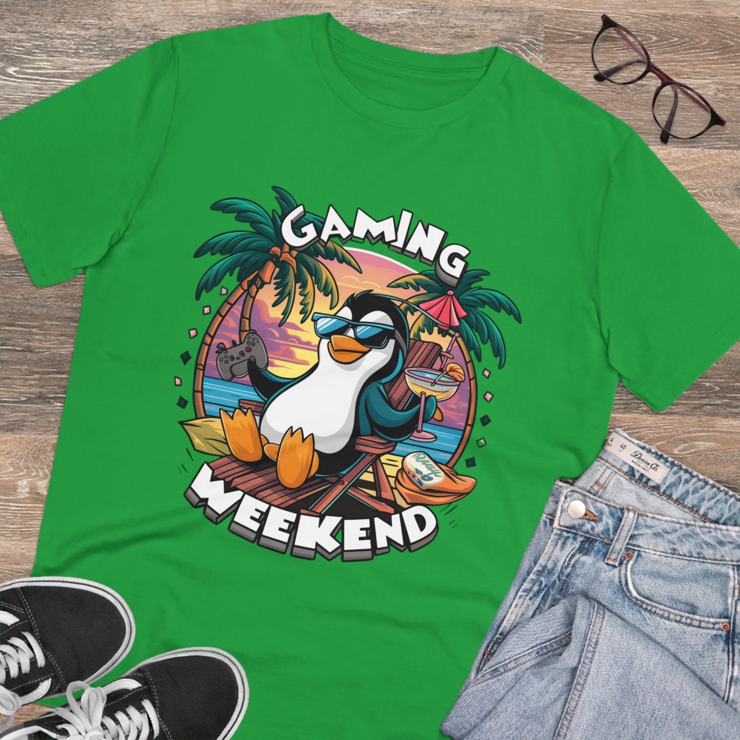 Organic Gaming T-Shirt Stylisches Fashion Design