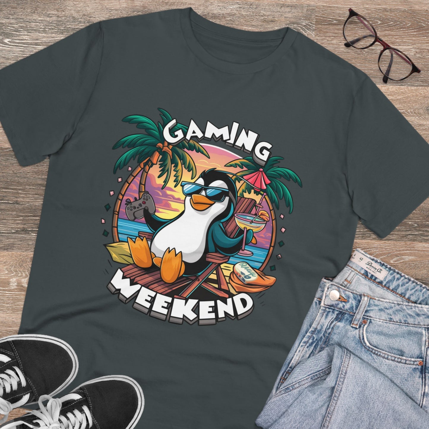 Organic Gaming T-Shirt Stylisches Fashion Design