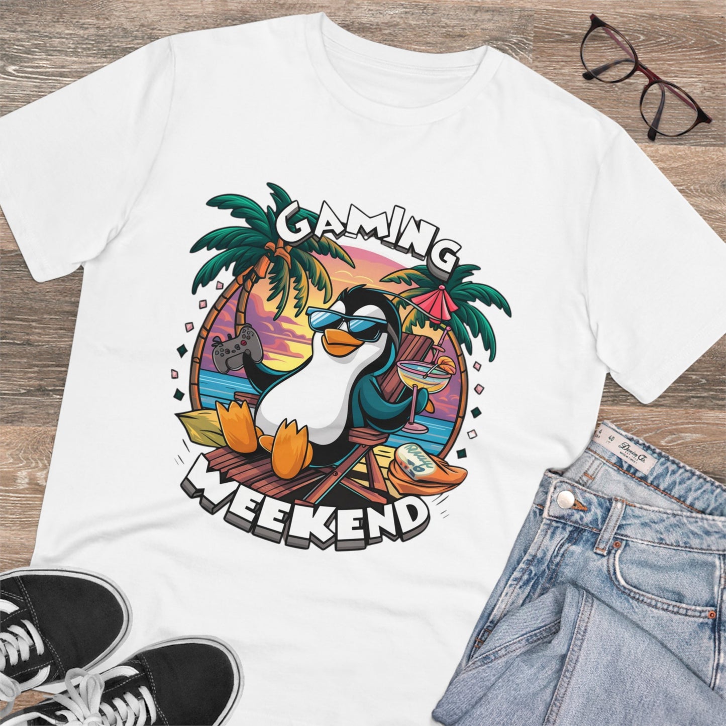 Organic Gaming T-Shirt Stylisches Fashion Design