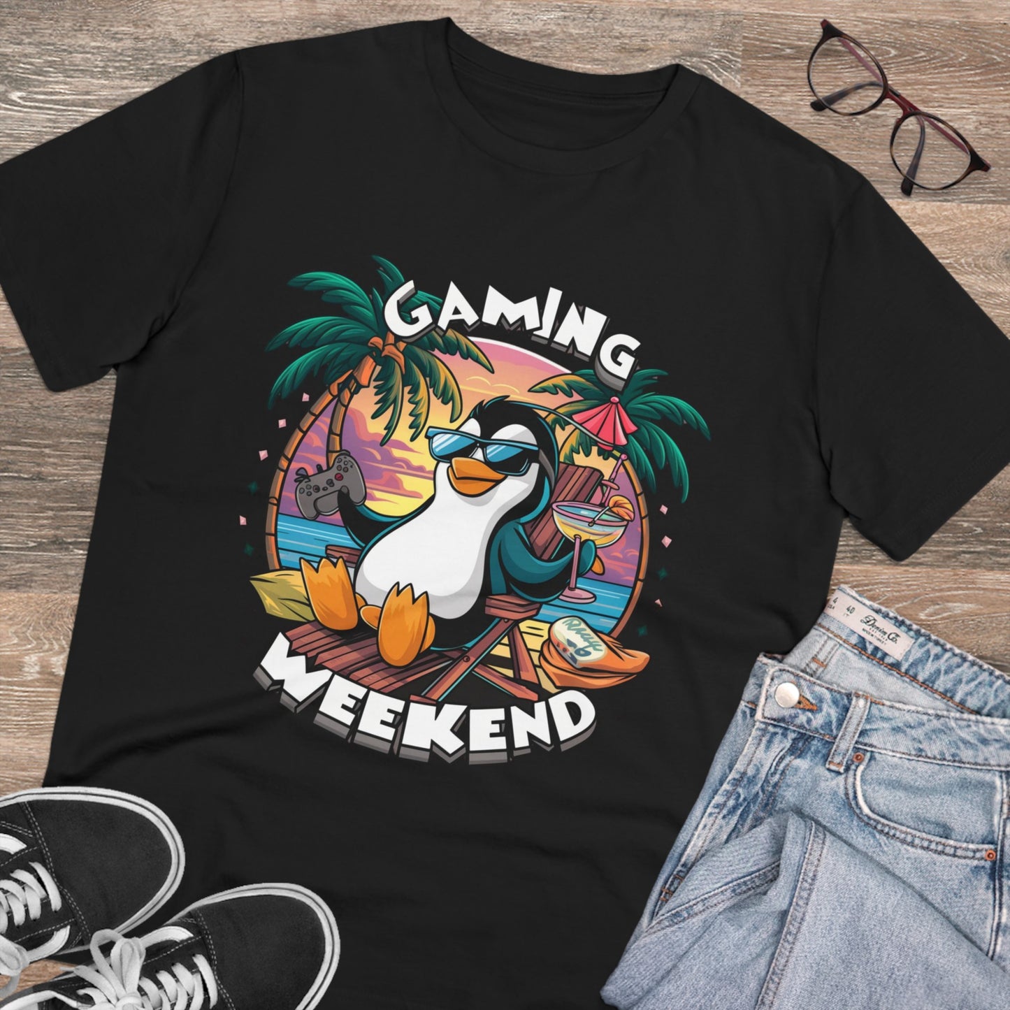 Organic Gaming T-Shirt Stylisches Fashion Design