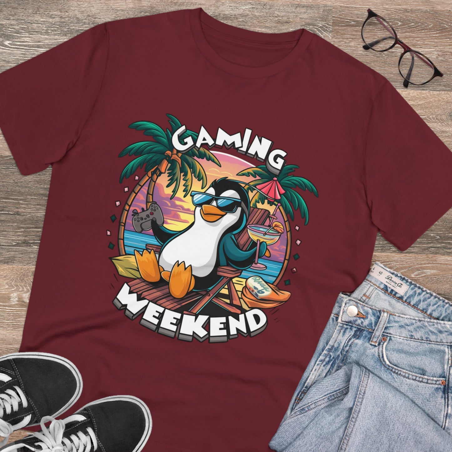 Organic Gaming T-Shirt Stylisches Fashion Design