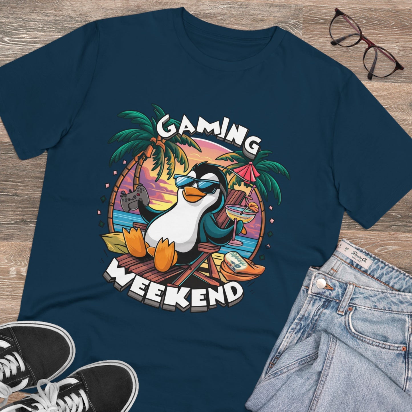 Organic Gaming T-Shirt Stylisches Fashion Design