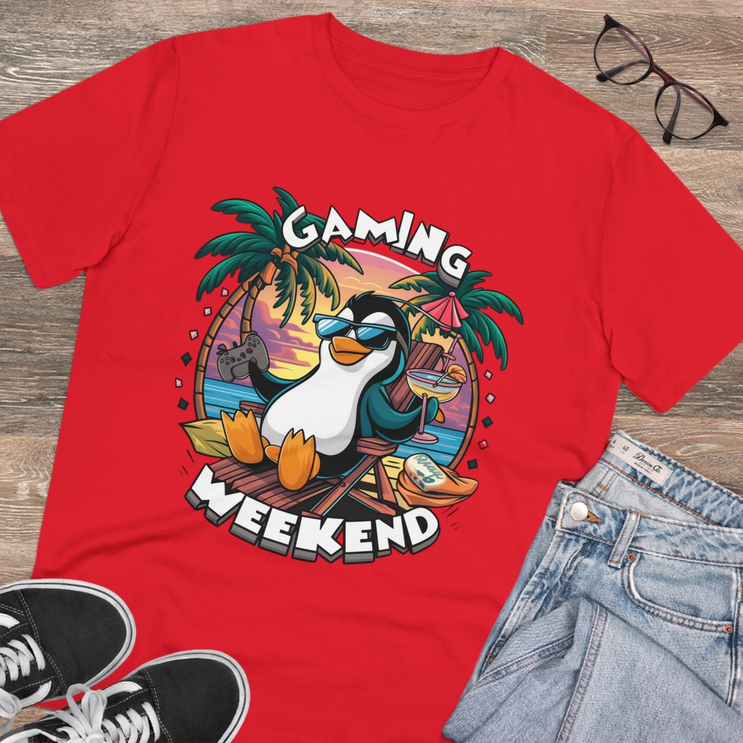 Organic Gaming T-Shirt Stylisches Fashion Design