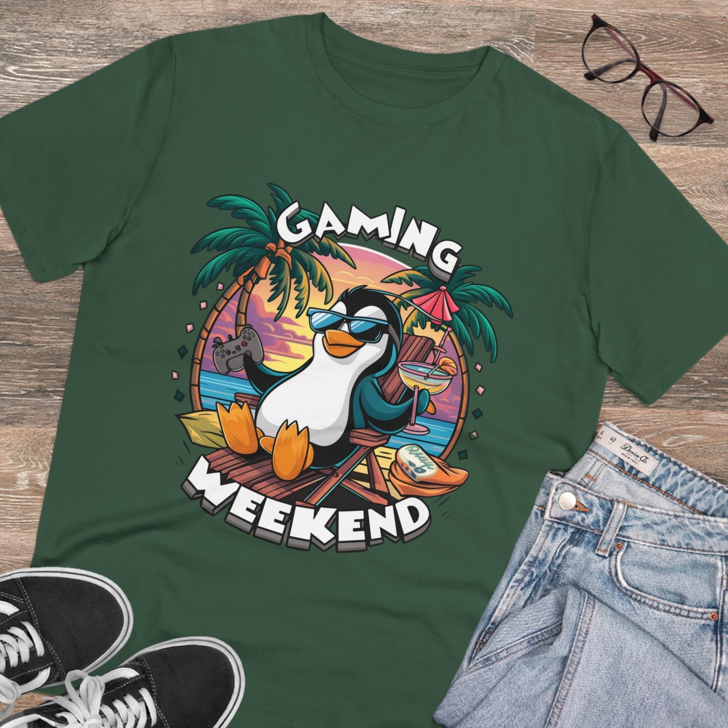 Organic Gaming T-Shirt Stylisches Fashion Design