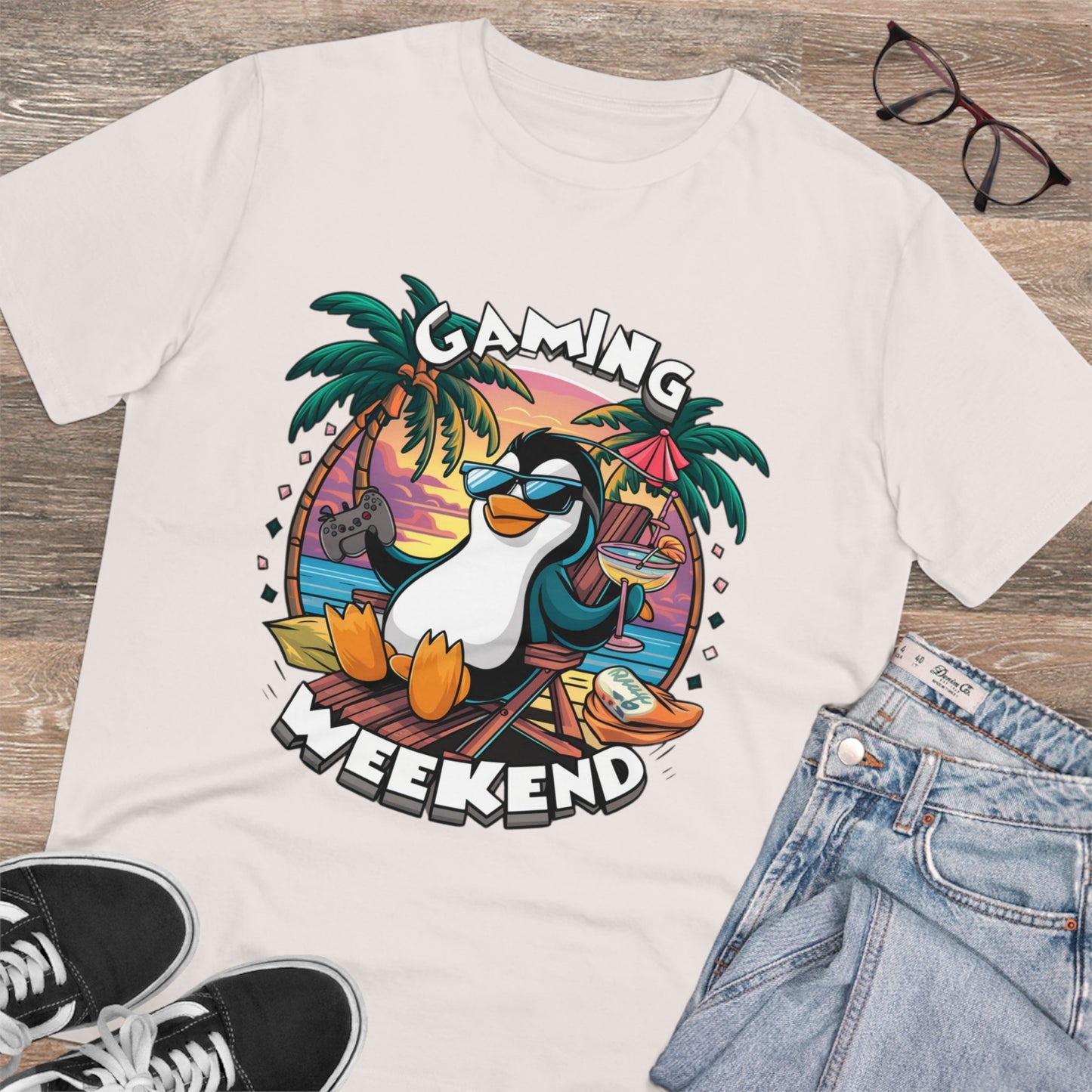 Organic Gaming T-Shirt Stylisches Fashion Design