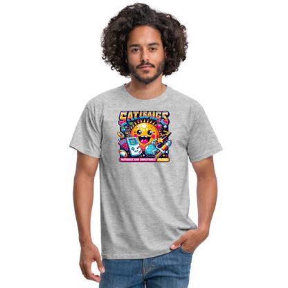 Männer T-Shirt - Grau meliert